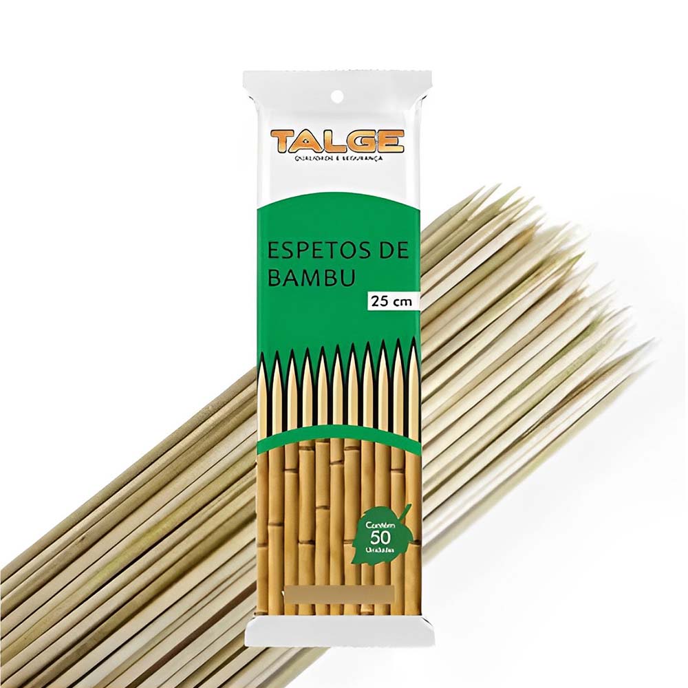 Espetos de Bambu 25cm - Talge